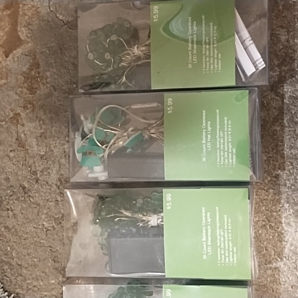 Battery Operated Green LED String Lights - Picture 3 of 3